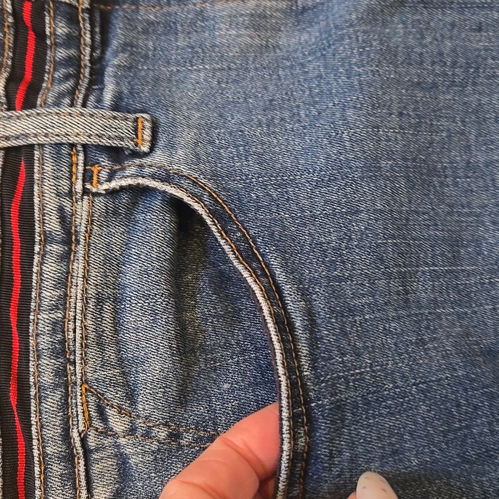 Talbot's Denim Blue Jean Pencil Skirt - Picture 5 of 8